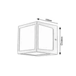 Rabalux RENNES kültéri fali lámpa műanyag, antracit, fehér, LED, 10W, 580lm, 4000K, IP54 - 77042