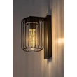 Rabalux TARPA kültéri fali lámpa fém, műanyag, fekete, áttetsző, E27, IP44 - 77106