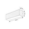Rabalux MATARO kültéri fali lámpa fém, műanyag, fekete, fehér, LED, 12W, 950lm, 3000K, IP54 - 77114