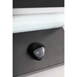 Rabalux ZARAGOZA kültéri fali lámpa mozgásérzékelővel műanyag, fekete, fehér, LED, 9W, 800lm, 2700K-4000K-6500K, IP54 - 77115