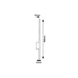 Rabalux KELEBIA kültéri fali lámpa fém, műanyag, fekete, fehér, LED, 12W, 1000lm, 3000K, IP44 - 77125