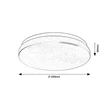 Rabalux LOWAR kültéri mennyezet lámpa műanyag, fehér, LED, 12W, 750lm, 3000K-4000K-6000K, IP44 - 77133