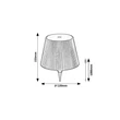 Rabalux BURDUR dekor lámpa műanyag, fekete, áttetsző, LED, 2W, 180lm, 3000K, IP44 - 77142