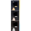 Rabalux URFA kültéri fali lámpa műanyag, fekete, fehér, LED, 9W, 900lm, 2700K-4000K-6500K, IP65 - 77154