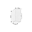 Rabalux URFA kültéri fali lámpa műanyag, fekete, fehér, LED, 18W, 1800lm, 2700K-4000K-6500K, IP65 - 77157