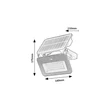 Rabalux TARCAL kültéri szolár lámpa műanyag, üveg, fekete, fehér, LED, 6W, 1000lm, 3000K-4000K-6500K, IP65 - 77159