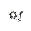 Rabalux ZIRC kültéri szolár lámpa műanyag, fekete, áttetsző, LED, 3.6W, 35lm, 2700K, IP44 - 77165