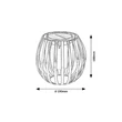 Rabalux SAVOCA kültéri szolár lámpa fém, műanyag, fekete, fehér, LED, 1W, 5lm, 3000K, IP44 - 77167