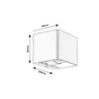 Rabalux HALLSTATT kültéri fali lámpa fém, üveg, barna, áttetsző, LED, 10W, 320lm, 3000K, IP54 - 77169