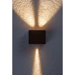 Rabalux HALLSTATT kültéri fali lámpa fém, üveg, barna, áttetsző, LED, 10W, 320lm, 3000K, IP54 - 77169
