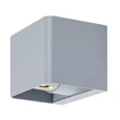 Rabalux HALLSTATT kültéri fali lámpa fém, üveg, szürke, áttetsző, LED, 10W, 360lm, 3000K, IP54 - 77170