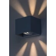 Rabalux HALLSTATT kültéri fali lámpa fém, üveg, szürke, áttetsző, LED, 10W, 360lm, 3000K, IP54 - 77170