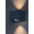 Rabalux HALLSTATT kültéri fali lámpa fém, üveg, szürke, áttetsző, LED, 10W, 360lm, 3000K, IP54 - 77170