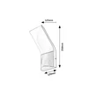 Rabalux TOLNA kültéri fali lámpa fém, műanyag, fekete, fehér, LED, 10W, 750lm, 3000K, IP54 - 77171