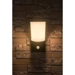 Rabalux TOLNA kültéri fali lámpa mozgásérzékelővel fém, műanyag, fekete, fehér, LED, 10W, 770lm, 3000K, IP54 - 77172