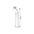 Rabalux TOLNA kültéri állólámpa fém, műanyag, fekete, fehér, LED, 10W, 740lm, 3000K, IP54 - 77173