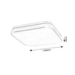 Rabalux LOWAR kültéri mennyezet lámpa műanyag, fehér, LED, 18W, 1100lm, 3000K-4000K-6000K, IP44 - 77181