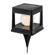 Rabalux HOLNE kültéri szolár lámpa műanyag, fekete, fehér, LED, 0.3W, 6lm, 2500K-3000K, IP44 - 77188