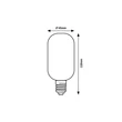 Rabalux BULB izzó fém, üveg, áttetsző, E27, 4W, 4000K, 250Lm - 79006