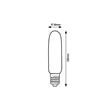 Rabalux BULB izzó fém, üveg, borostyán, E27, 5W, 3000K, 300Lm - 79007