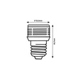 Rabalux BULB izzó fém, arany, E27, 3W, 3000K, 220Lm - 79026