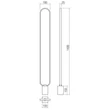 Redo ADO állólámpa fém, műanyag, fekete, fehér, LED, 24W, 850lm, 3000K - 01-3063