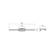 Redo STEAM fali lámpa fém, akril, fekete, fehér, LED, 12W, 957lm, 4000K - 01-3086