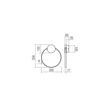 Redo ATOM fali lámpa fém, fekete, réz, LED, 11W, 884lm, 3000K - 01-3102