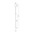 Redo TABOO függeszték fém, arany, LED, 9W, 658lm, 3000K - 01-3115