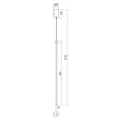 Redo TABOO függeszték fém, arany, LED, 11W, 798lm, 3000K - 01-3118