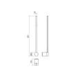 Redo TABOO fali lámpa fém, sárgaréz, LED, 9W, 658lm, 3000K - 01-3121