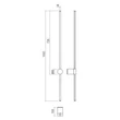 Redo TABOO fali lámpa fém, fekete, LED, 11W, 871lm, 3000K - 01-3125