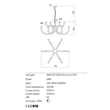 Redo LUXOR csillár fém, műanyag, fehér, LED, 3000K, 54W, 4605lm - 01-3227