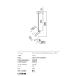 Redo FERRO függeszték fém, fehér, LED, 3000K, 4.2W, 315lm - 01-3459