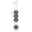 Redo VENTURA függeszték fém, akril, fekete, áttetsző, LED, 20W, 1921lm, 3000K - 01-4025