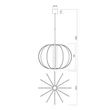 Redo MOSS függeszték fém, fekete, LED, 72W, 4649lm, 3000K - 01-4433