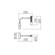 Redo DRILL fali lámpa fém, fekete, LED, 8W, 510lm, 2700K - 01-4437