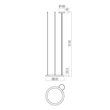 Redo HALLEY függeszték fém, fehér, LED, 40W, 3565lm, 2700K-3000K-4000K, IP40 - 01-4456
