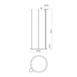 Redo HALLEY függeszték fém, fehér, LED, 50W, 4753lm, 2700K-3000K-4000K, IP40 - 01-4457