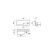 Redo BROOK fali lámpa fém, bronz, LED, 8W+3W, 135lm+733lm, 3000K - 01-4467