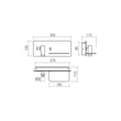 Redo BROOK fali lámpa fém, bronz, LED, 8W+3W, 135lm+733lm, 3000K - 01-4468