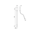 Redo WALLIE fali lámpa fém, bronz, LED, 3W, 135lm, 3000K - 01-4475