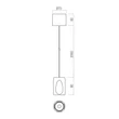 Redo CRISP függeszték fém, fekete, LED, 10.5W, 562lm, 2700K-3000K - 01-4496