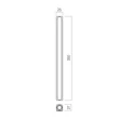 Redo CRISP fali lámpa fém, fekete, LED, 6.6W, 325lm, 2700K - 01-4504