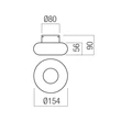 Redo ETHOS mennyezeti lámpa fém, üveg, fekete, opál, LED, 9W, 668lm, 2700K-3000K - 01-4563
