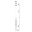 Redo BOTERA függeszték fém, sárgaréz, LED, 10W, 740lm, 2700K - 01-4668