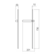 Redo TANGENT fali lámpa fém, fekete, LED, 6W, 580lm, 2700K-2850K-3000K - 01-4673