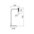 Redo DRILL asztali lámpa fém, bronz, fekete, LED, 8W, 510lm, 3000K - 01-4731