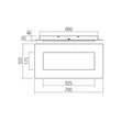 Redo TATAMI mennyezeti lámpa fém, akril, fekete, fehér, LED, 40W, 2720lm, 3000K-4000K-6500K - 05-1000