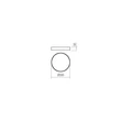 Redo KNOB mennyezeti lámpa fém, akril, fekete, opál, LED, 24W, 1380lm, 3000K-6500K - 05-930